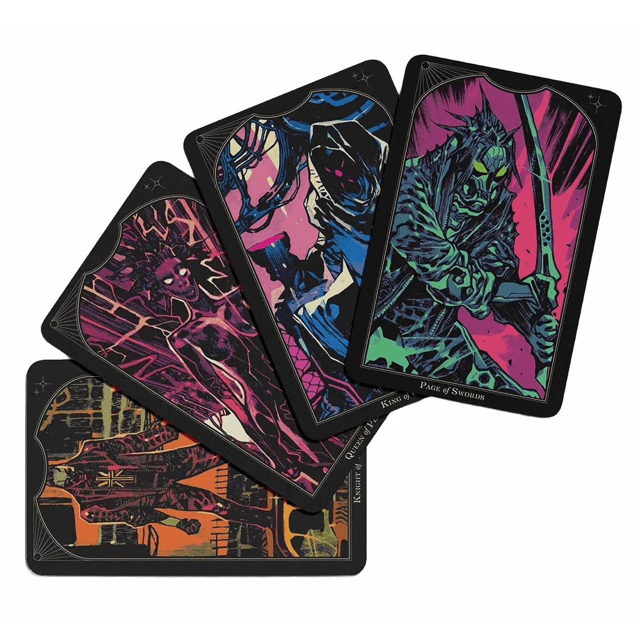 Cyberpunk 2077 Tarot-Set mit 78 Tarot-Karten und Booklet