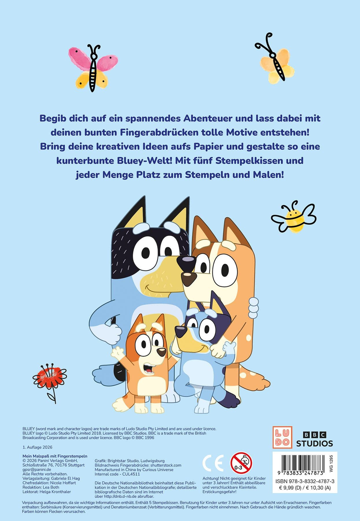 Bluey: Mein Malspaß mit Fingerstempeln
