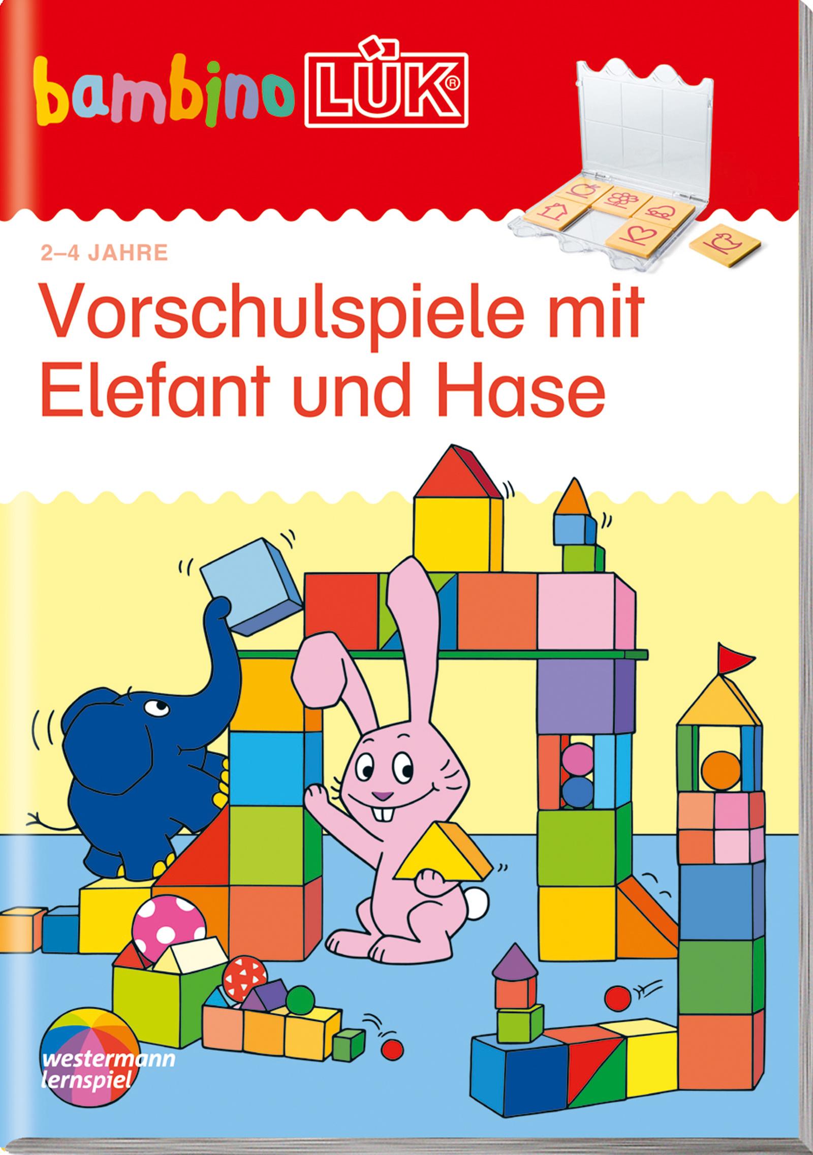 bambinoLÜK-Übungshefte / bambinoLÜK - Kindergarten / 2/3/4 Jahre: Vorschulspiele mit Elefant und Hase