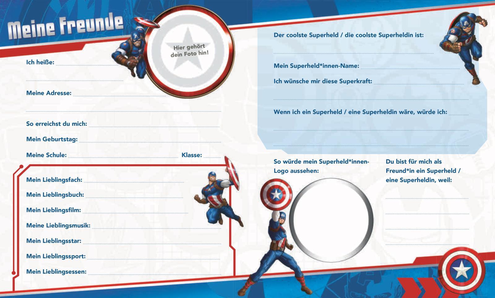 Produktbild Marvel Avengers: Mein Freundebuch 4 von 5