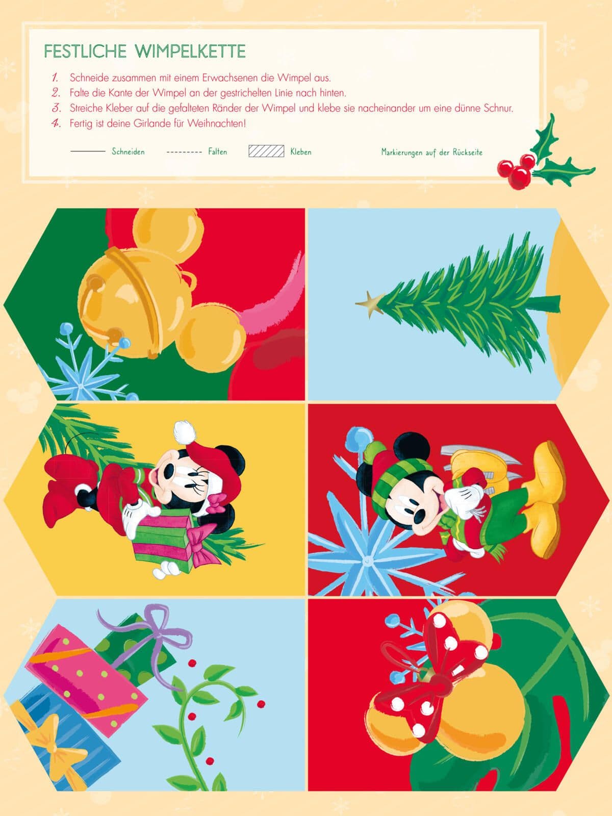 Disney Kreative Beschäftigung: Mein weihnachtlicher Mitmachspaß