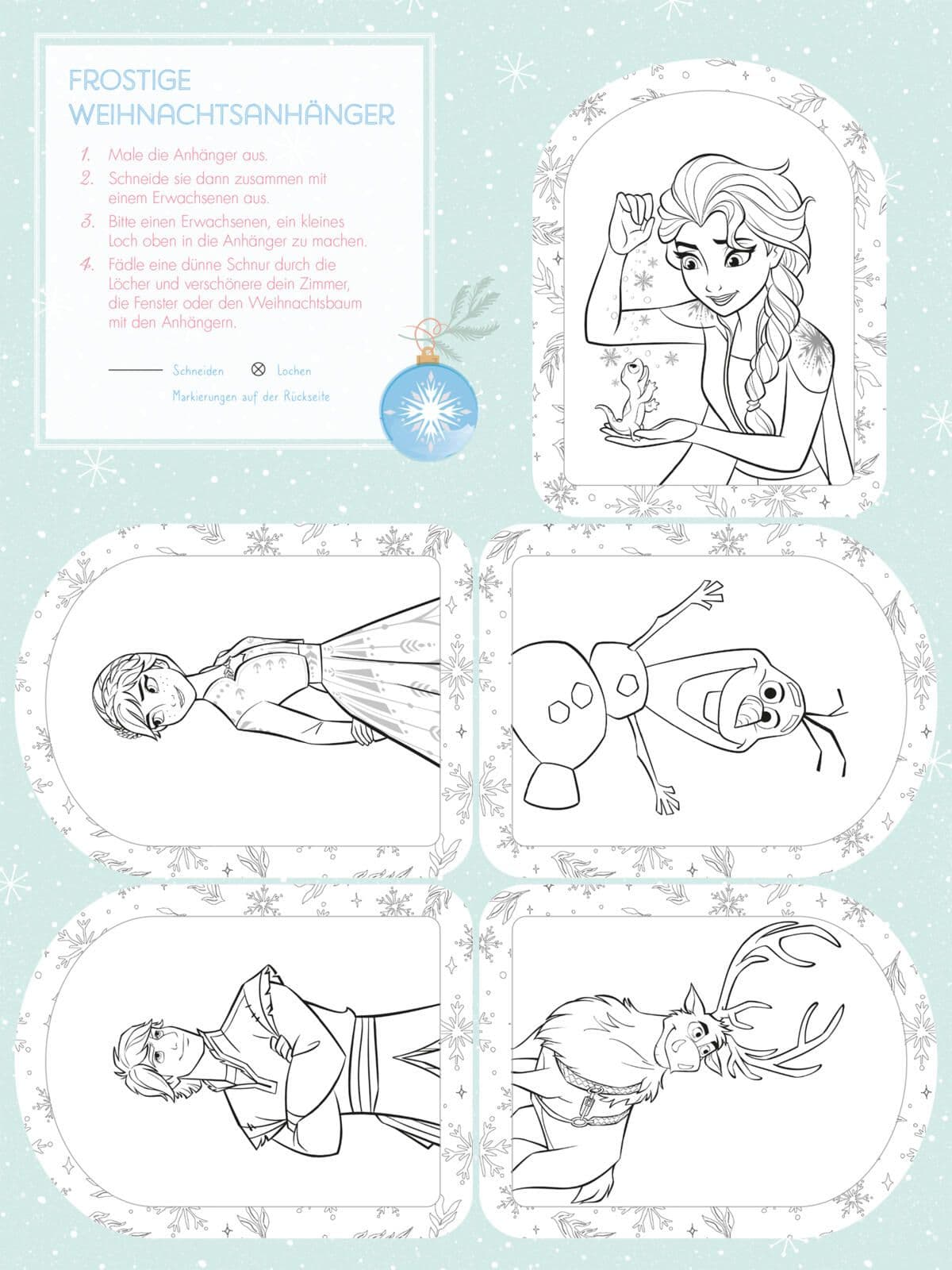 Disney Kreative Beschäftigung: Mein weihnachtlicher Mitmachspaß