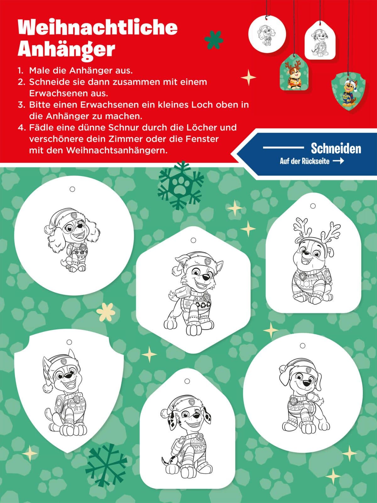 PAW Patrol Mitmachbuch: Mein weihnachtlicher Mitmachblock