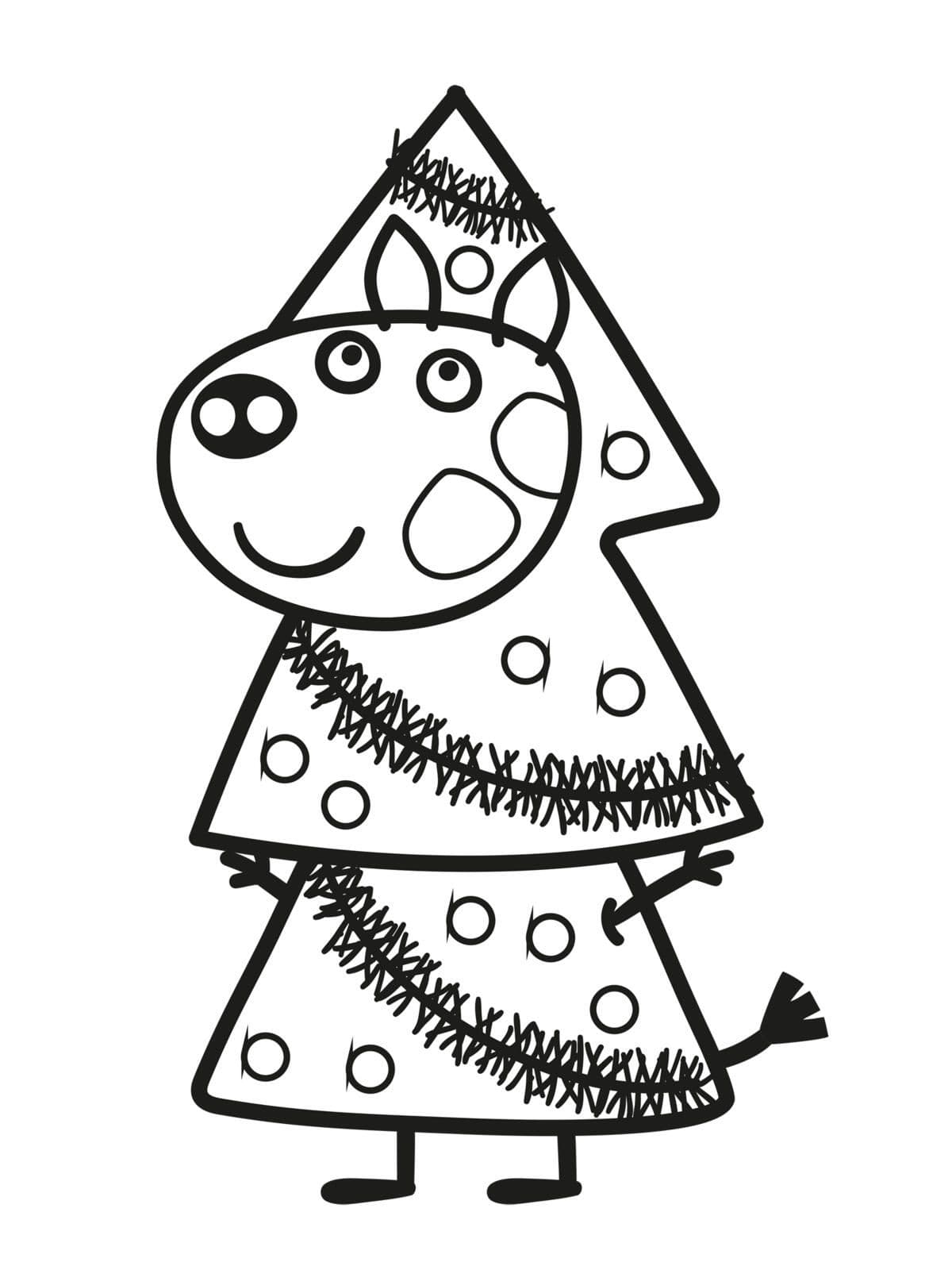 Peppa Wutz Ausmalbilder: Mein Weihnachtsmalbuch