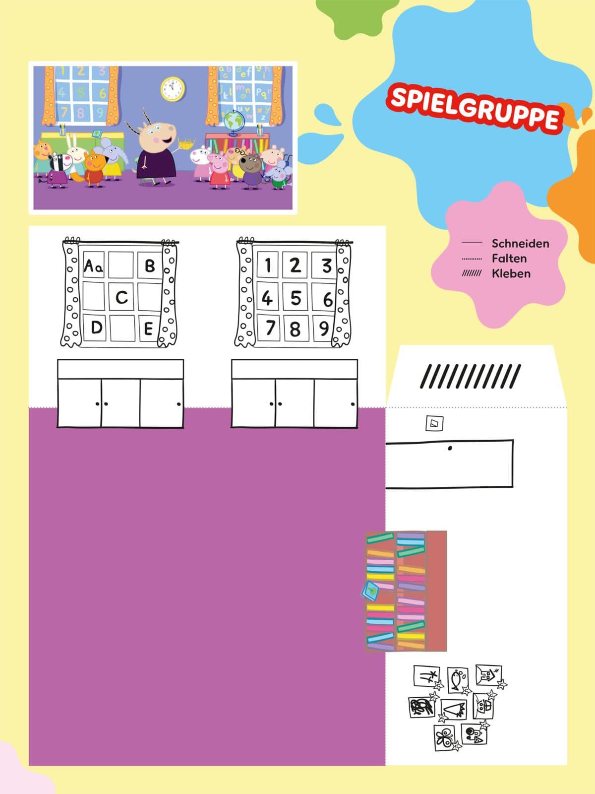 Peppa Wutz Ausmalbilder: Meine POP-UP Welt