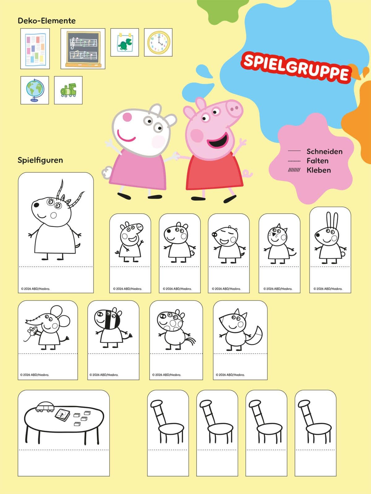 Peppa Wutz Ausmalbilder: Meine POP-UP Welt