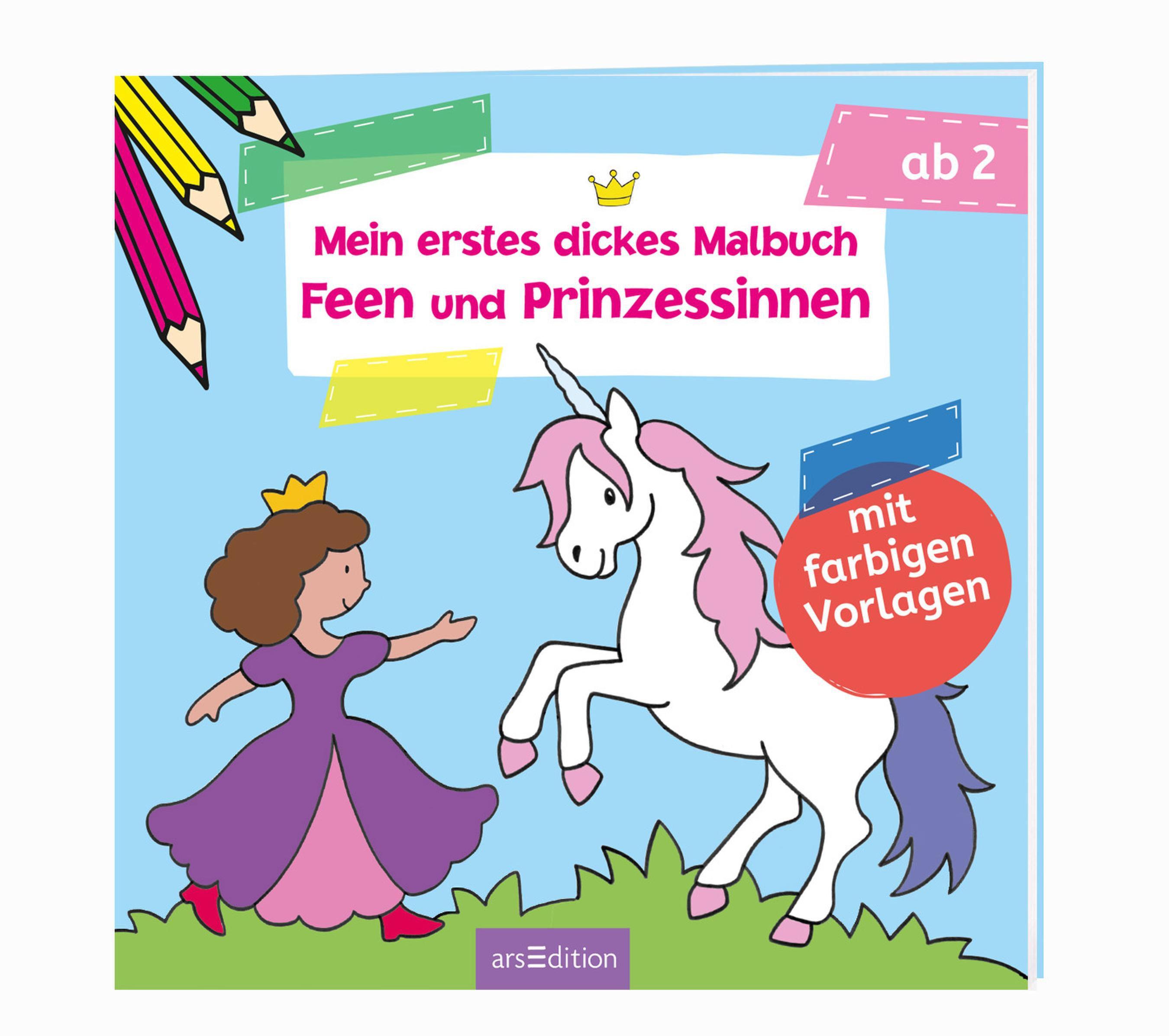 Mein erstes dickes Malbuch Feen und Prinzessinnen