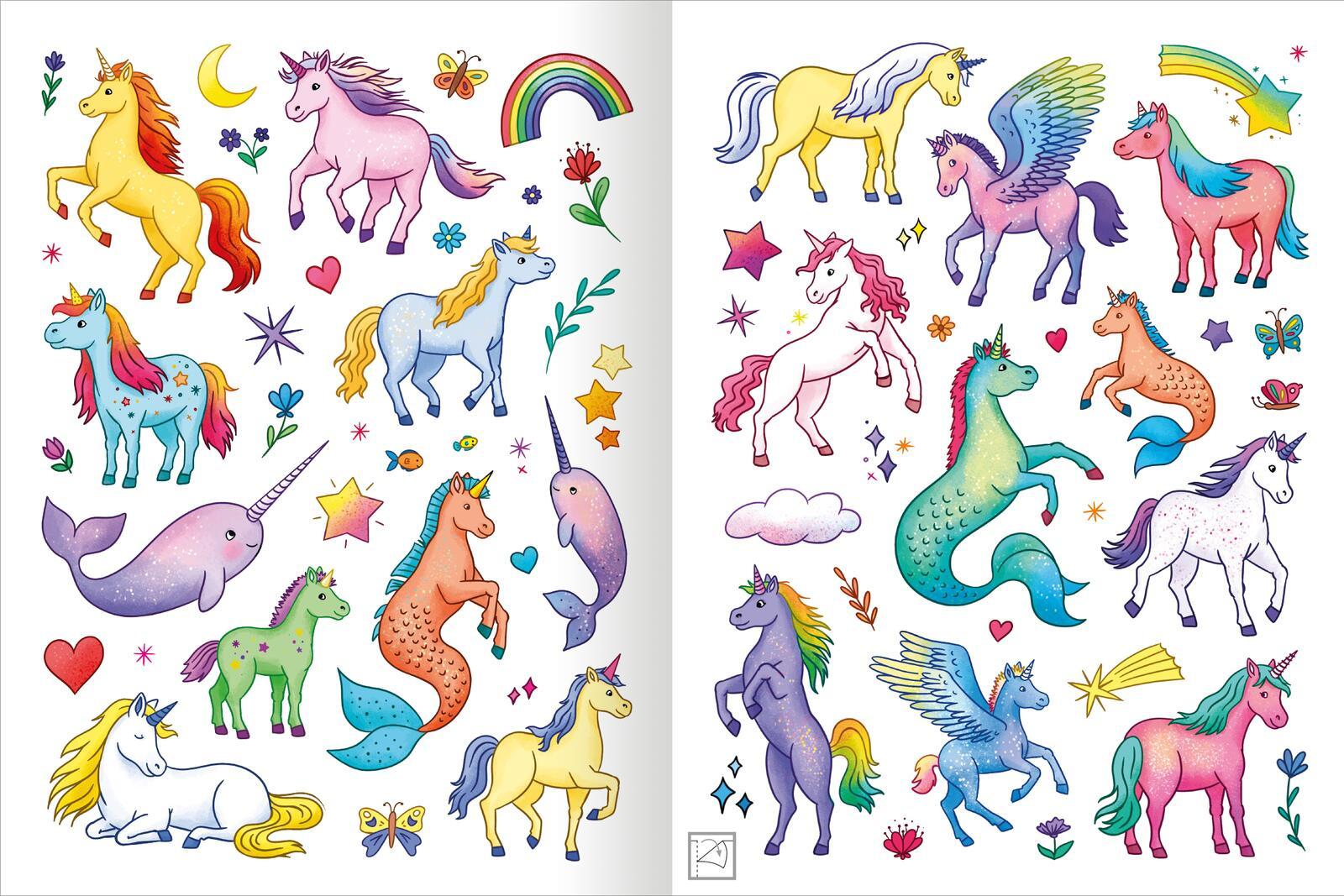 Produktbild Mein schillerndes Stickerheft – Zauberhafte Einhornwelt 3 von 8