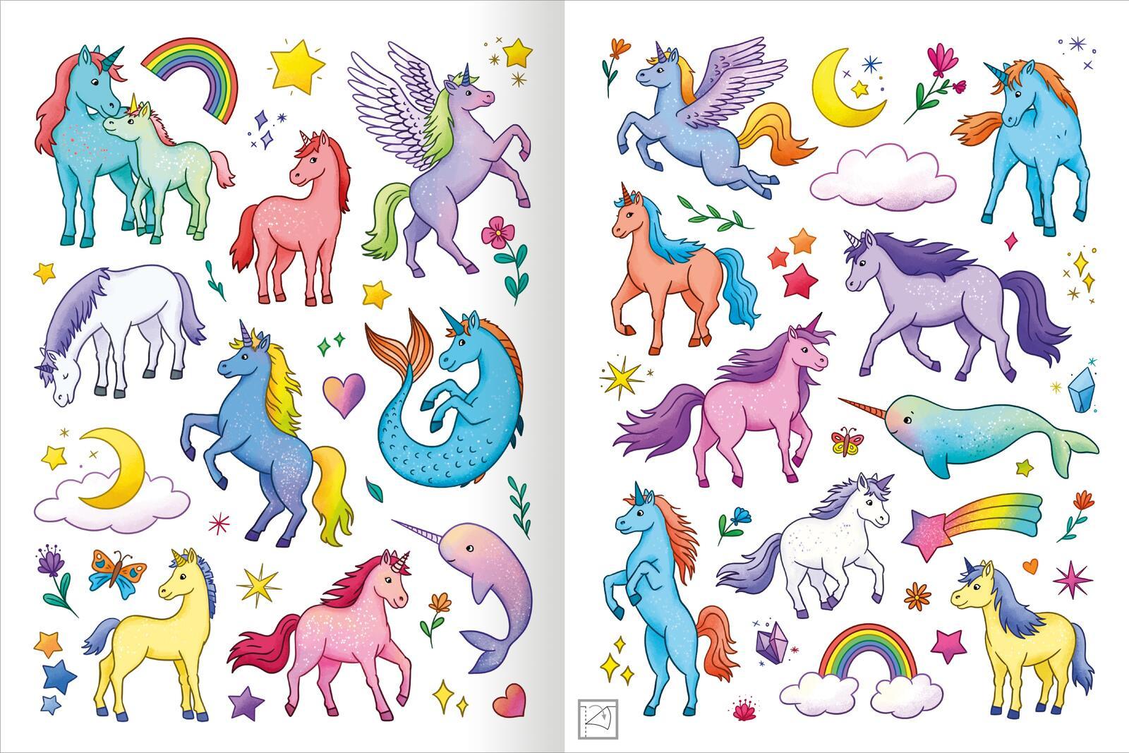 Produktbild Mein schillerndes Stickerheft – Zauberhafte Einhornwelt 6 von 8