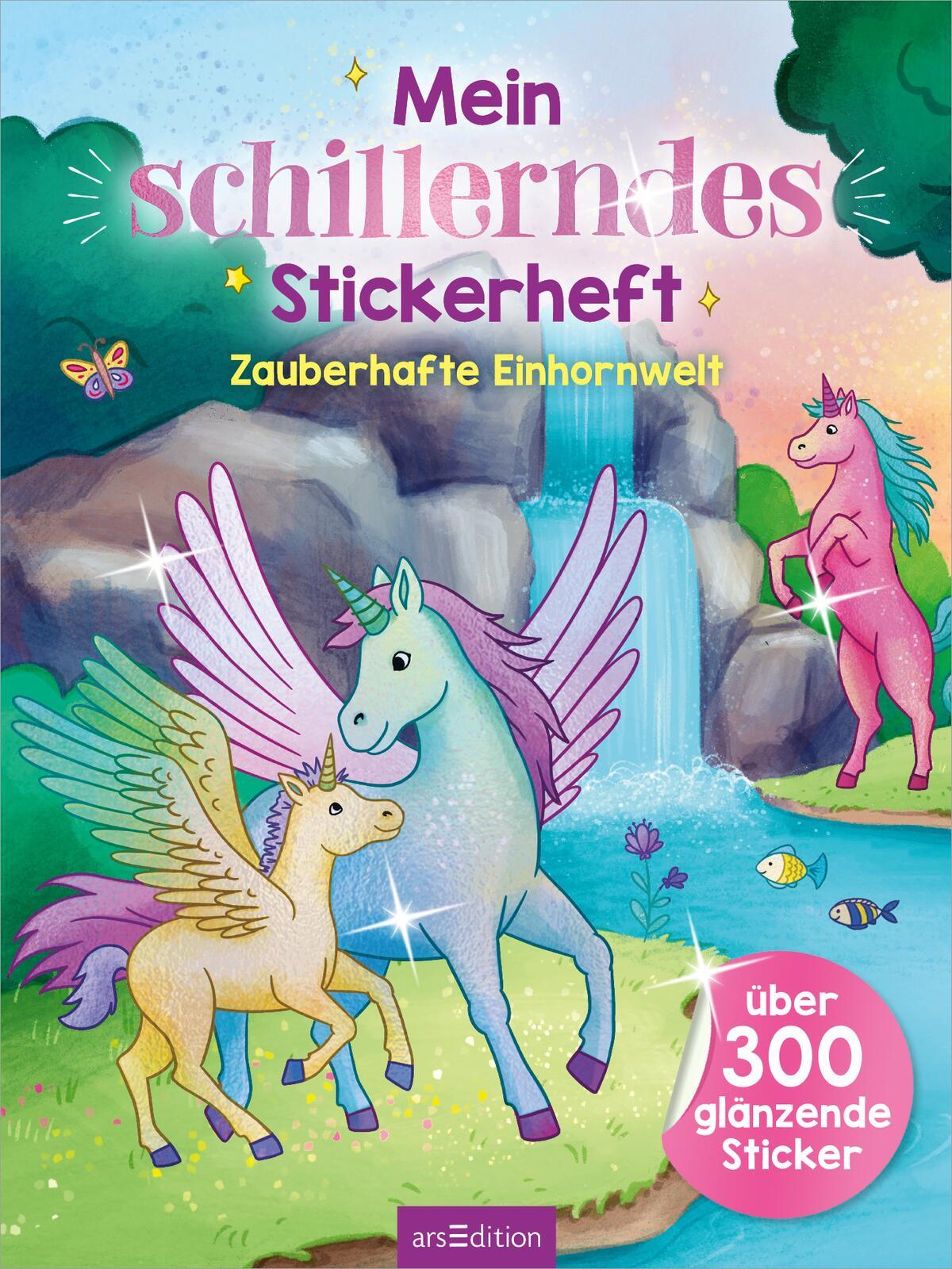Produktbild Mein schillerndes Stickerheft – Zauberhafte Einhornwelt 2 von 8