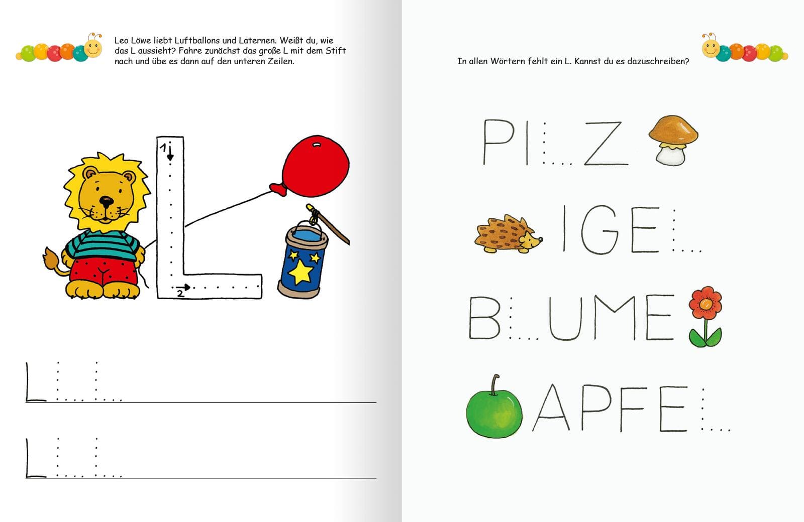 Produktbild Lernraupe – Ruckzuck weggewischt! Erste Buchstaben 2 von 6