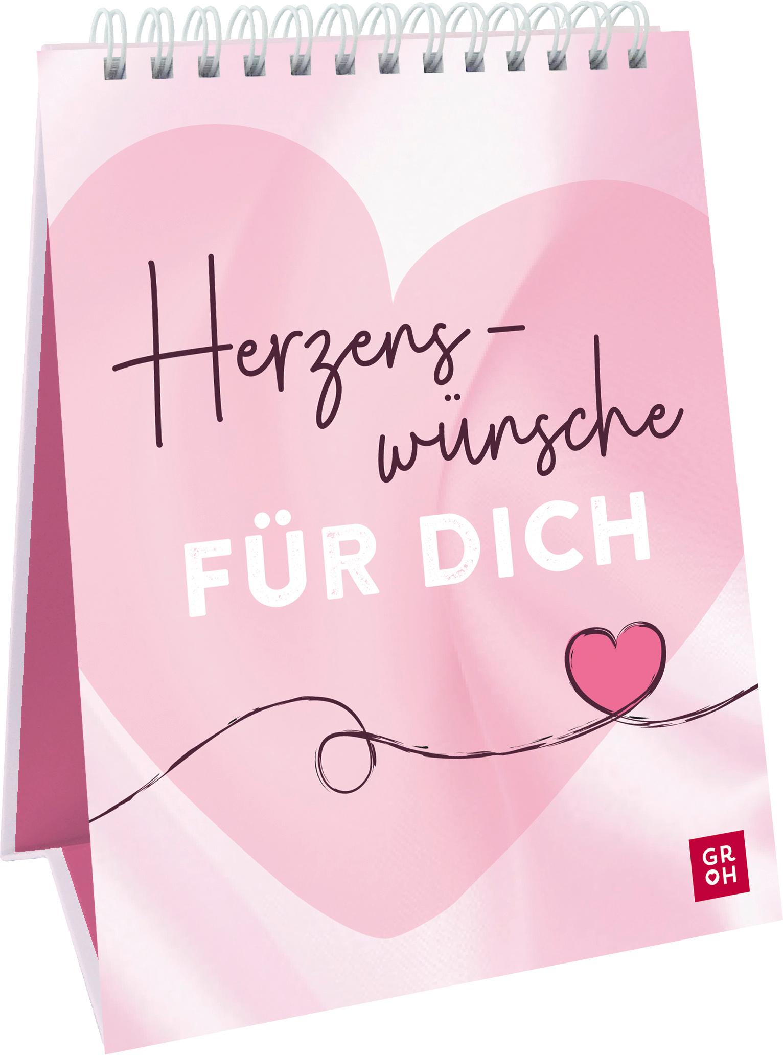 Spiralaufsteller Herzenswünsche für dich - für die beste Freundin, Mutter, Geschwister und andere Lieblingsmenschen