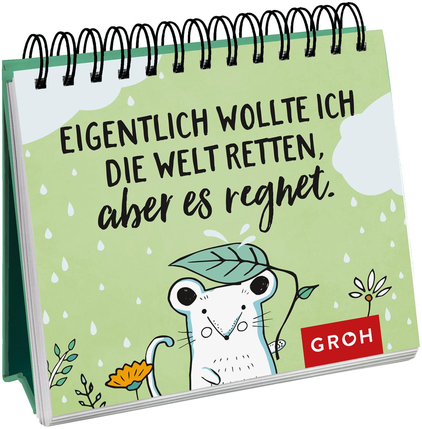 Eigentlich wollte ich die Welt retten, aber es regnet.