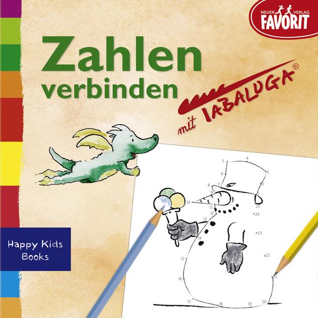 Zahlen verbinden mit Tabaluga - Beschäftigungsbüchlein aus der Serie „Happy Kids Books“