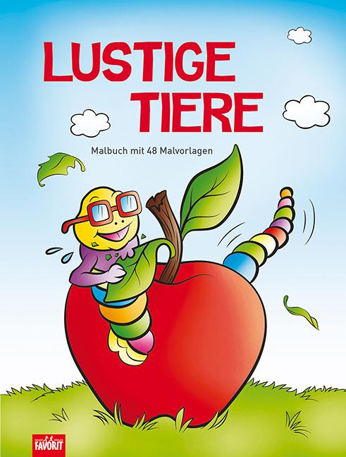 Lustige Tiere - Malbuch mit 38 Vorlagen