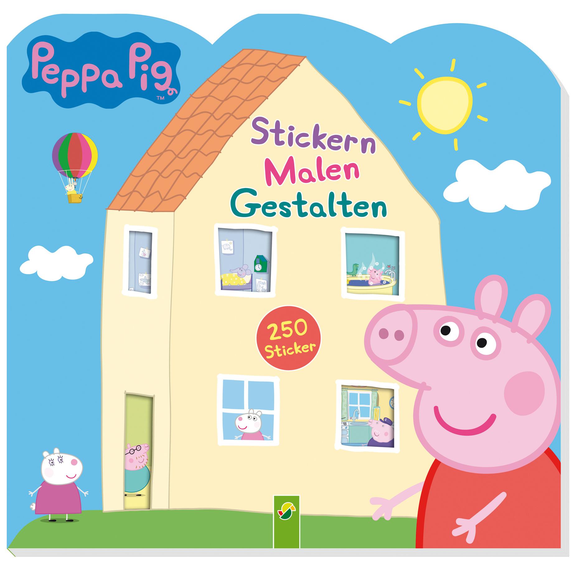 Buch - Schwager&Steinlein - Peppa Pig Stickern Malen Gestalten