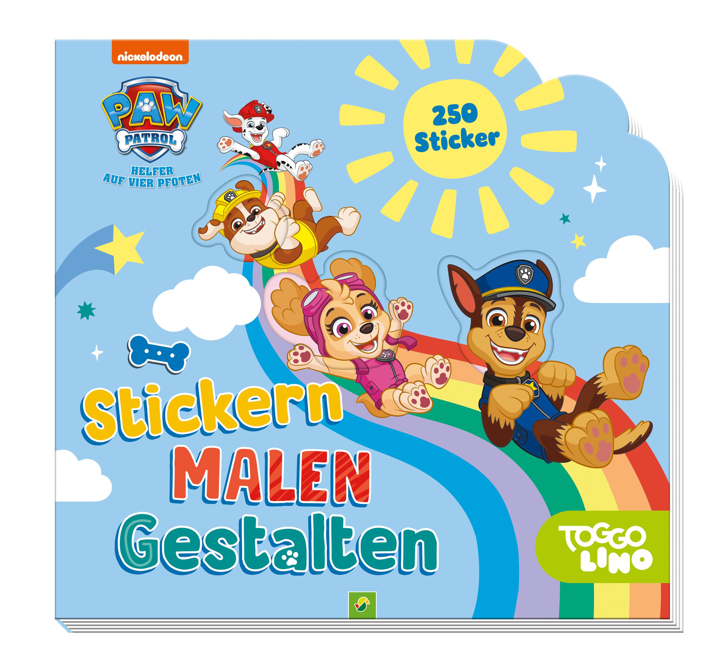 PAW Patrol - Stickern, Malen, Gestalten - Mit 250 Stickern. Für Kinder ab 3 Jahren