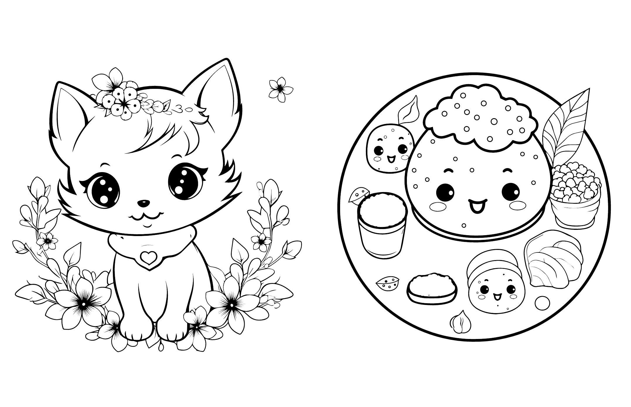 Produktbild Malbuch Kawaii mit 45 Tattoos 4 von 9