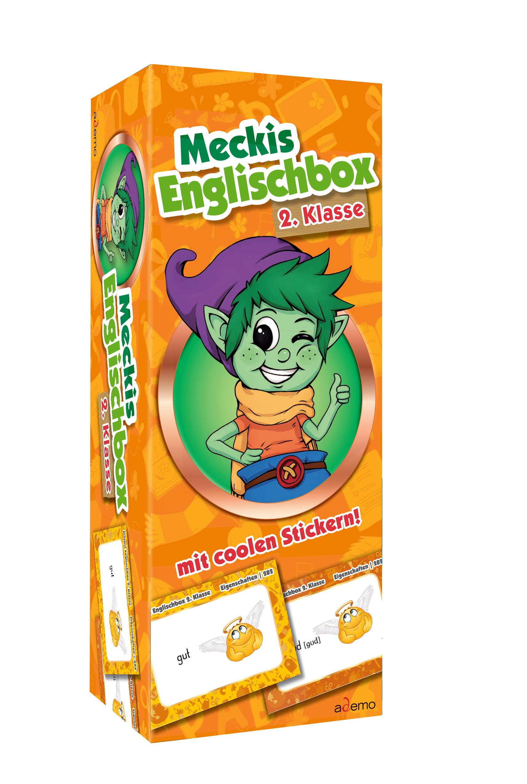 ademo Karteikarten Meckis Englischbox 2. Klasse