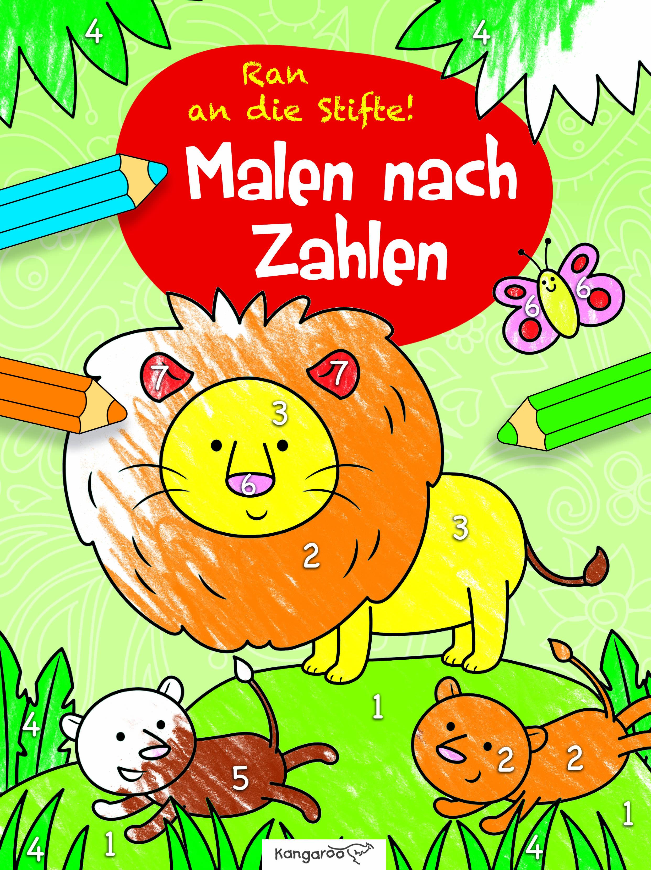 Malen nach Zahlen - Löwe Ran an die Stifte!