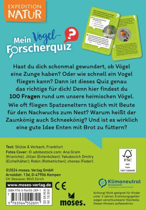 Produktbild moses. - Mein Vogel-Forscherquiz 6 von 7