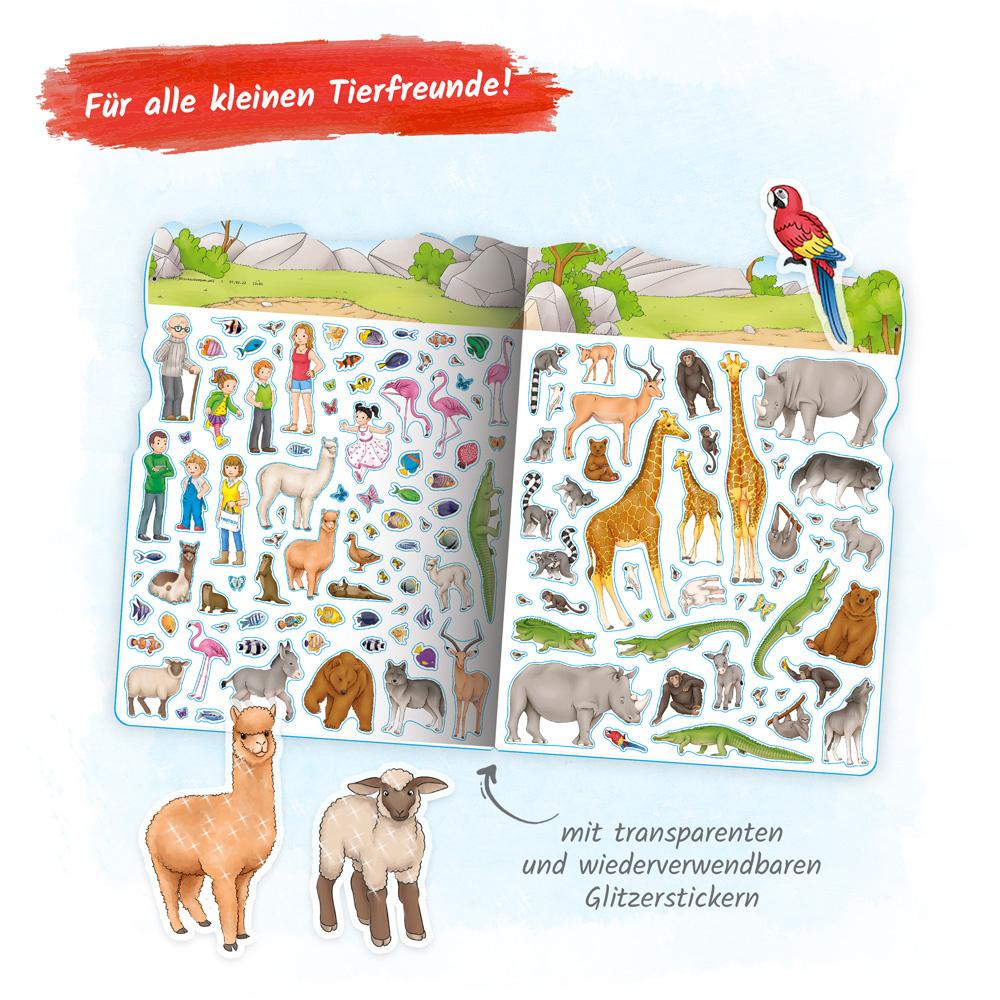 Produktbild Trötsch Stickerbuch Mein Stickerhaus Zootiere - Stickerbuch Beschäftigungbuch 4 von 5