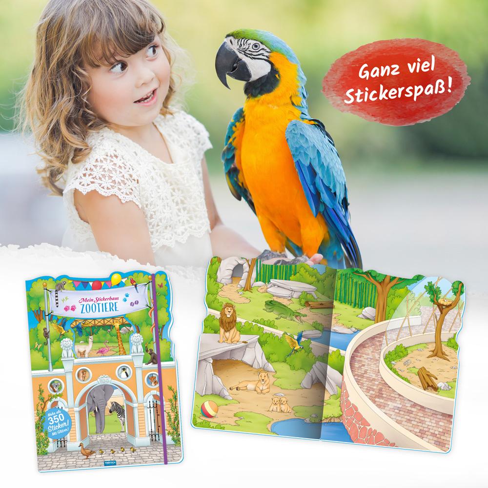 Produktbild Trötsch Stickerbuch Mein Stickerhaus Zootiere - Stickerbuch Beschäftigungbuch 3 von 5