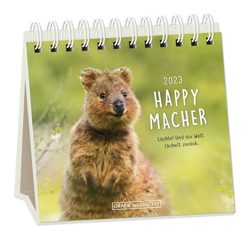 GRAFiK WERKSTATT Tischkalender 2024 Happymacher
