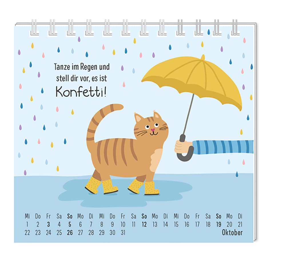 Produktbild GRAFiK WERKSTATT Mini-Kalender 2025 Katzen 2 von 4