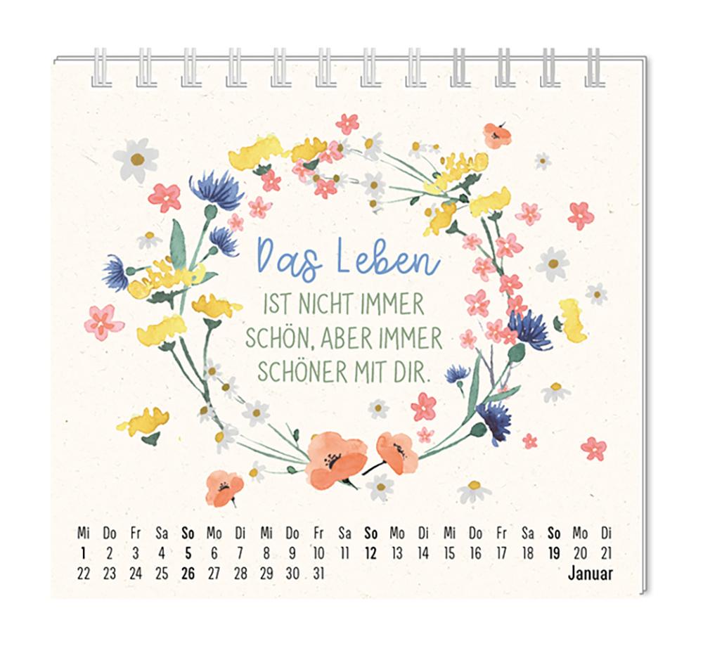 Produktbild GRAFiK WERKSTATT Mini-Kalender 2025 Floral 4 von 4