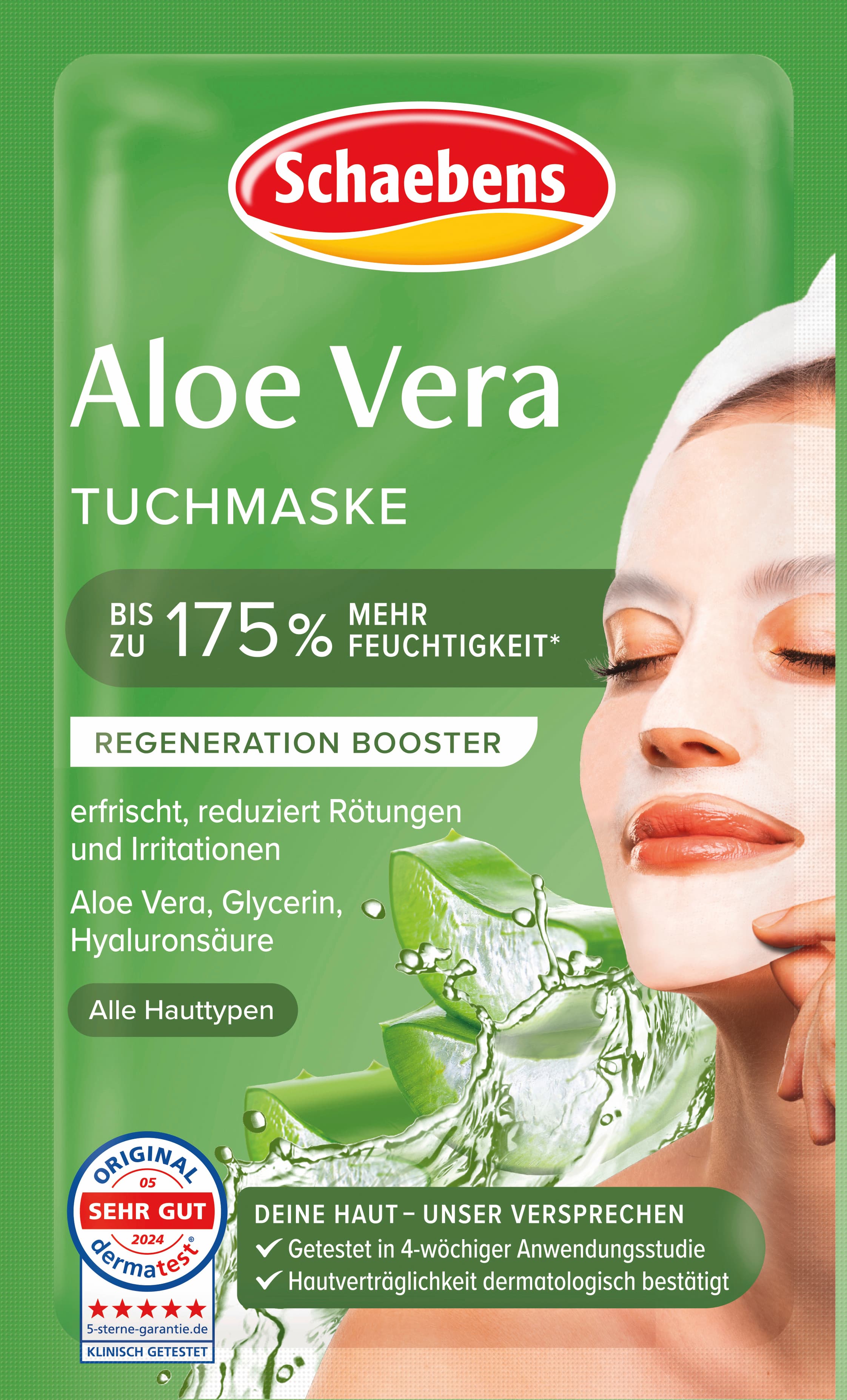 Schaebens Aloe Vera Tuchmaske
