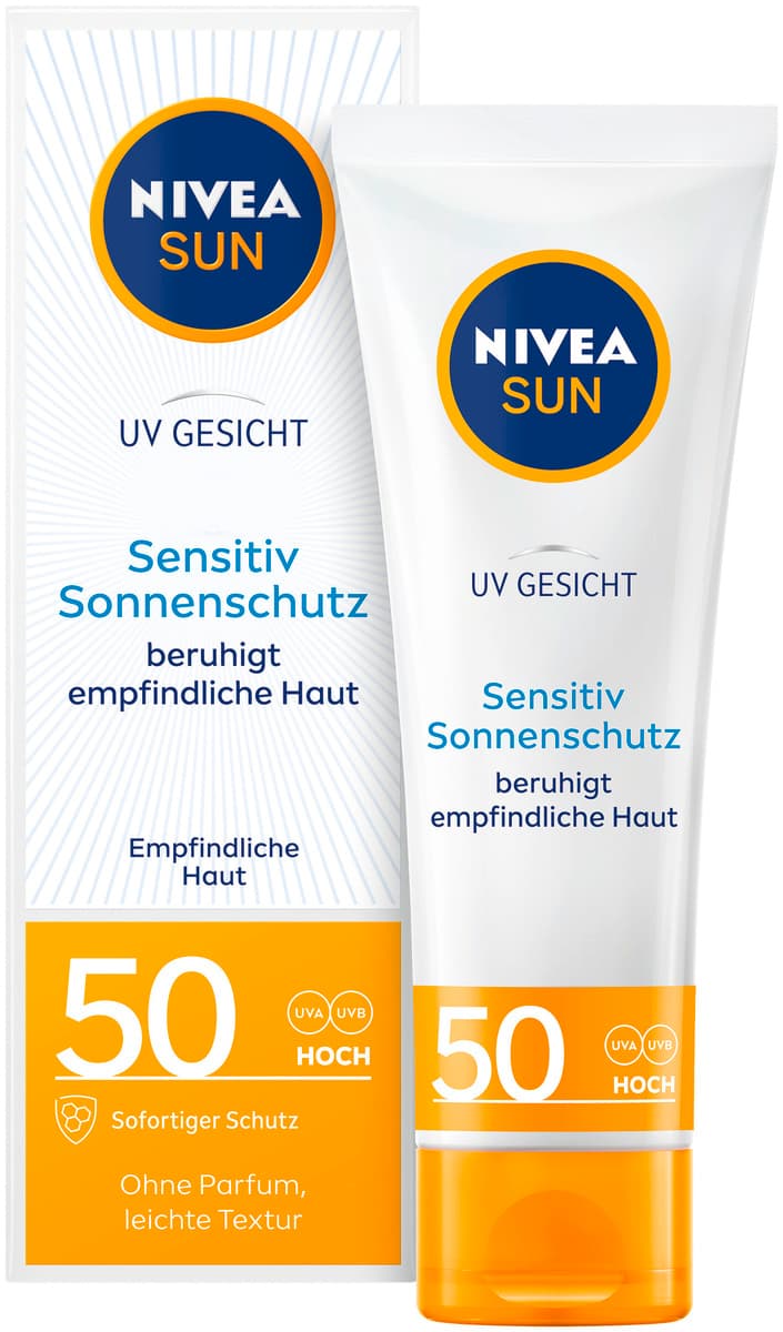 NIVEA Sun UV Gesicht sensitiv Sonnenschutz LF50