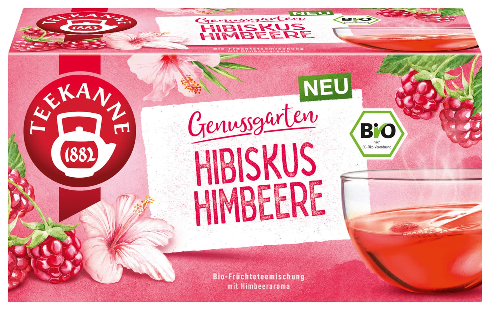 TEEKANNE BIO Genussgarten Hibiskus Himbeere