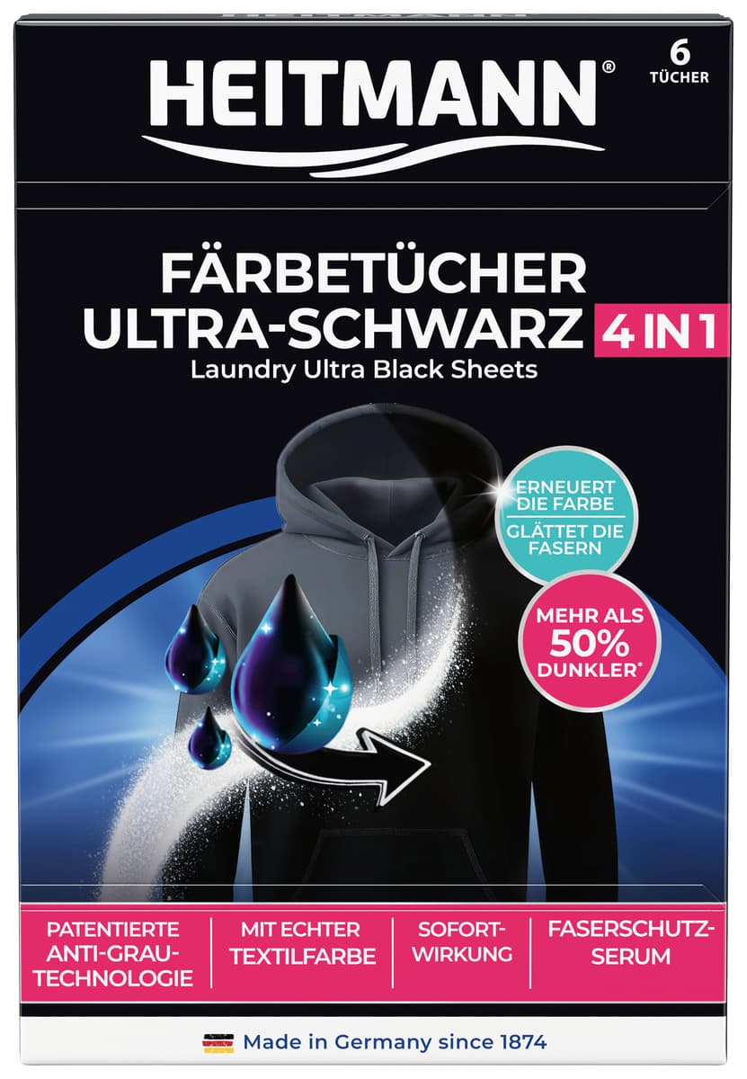 Heitmann Färbetücher Ultra-Schwarz