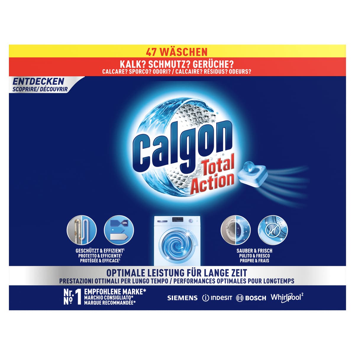 Calgon Total Action Wasserenthärter 47 Tabs
