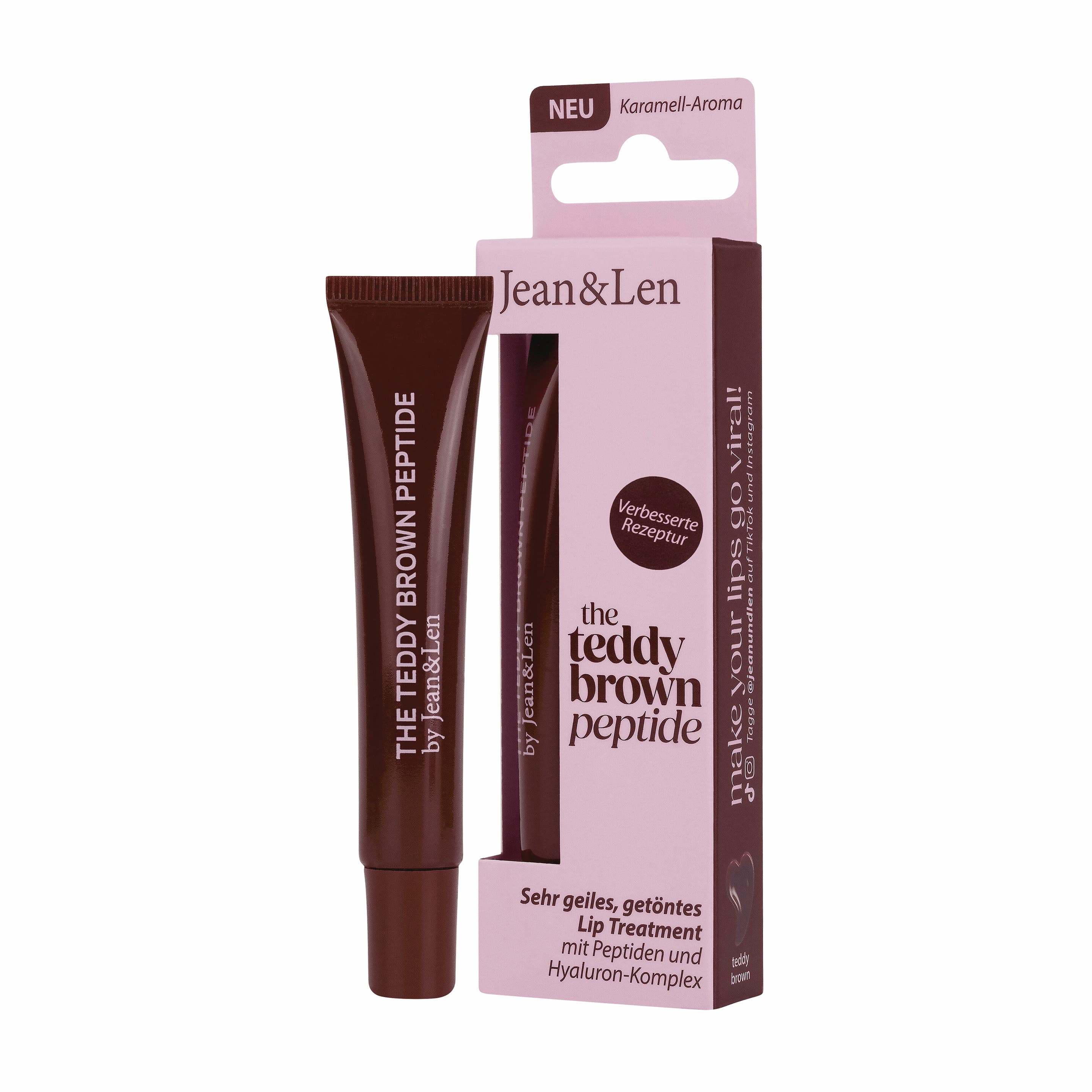 Jean&Len Lipgloss The Teddy Brown Peptide