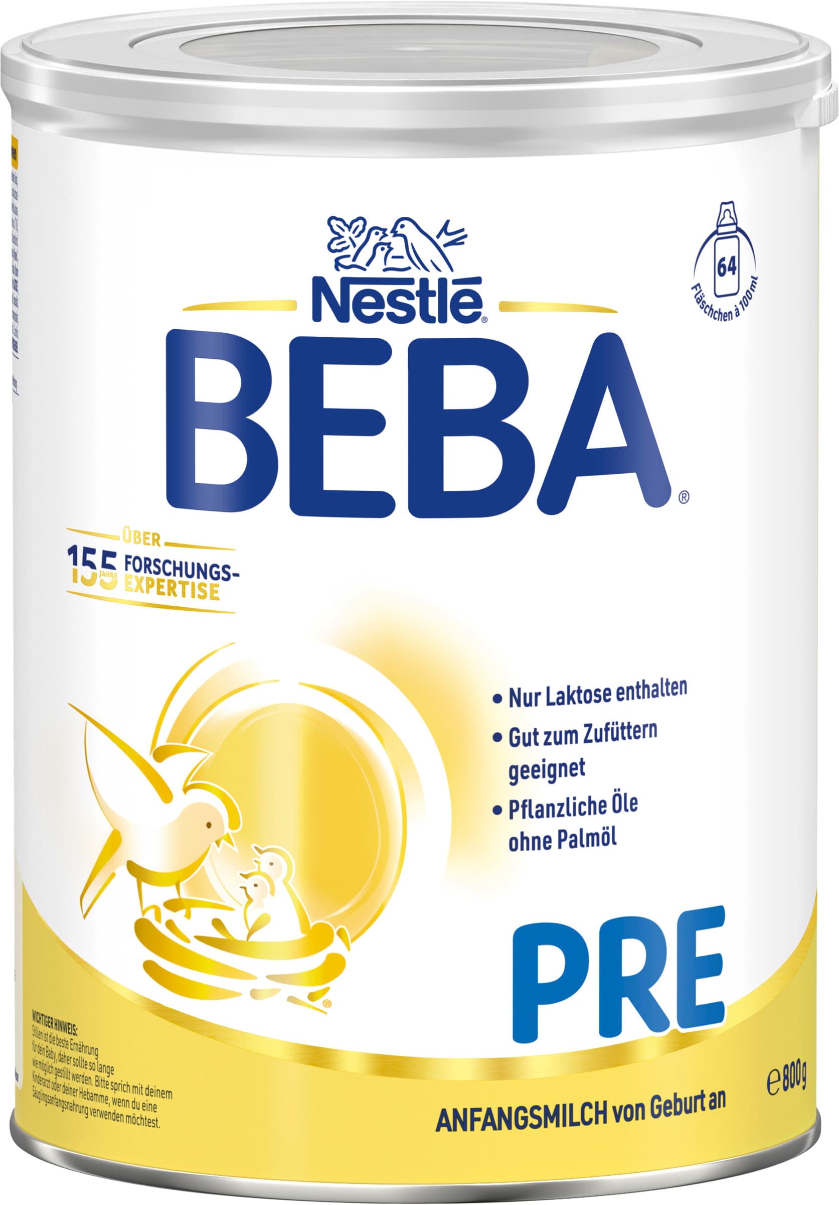BEBA PRE Säuglingsmilchnahrung von Geburt an