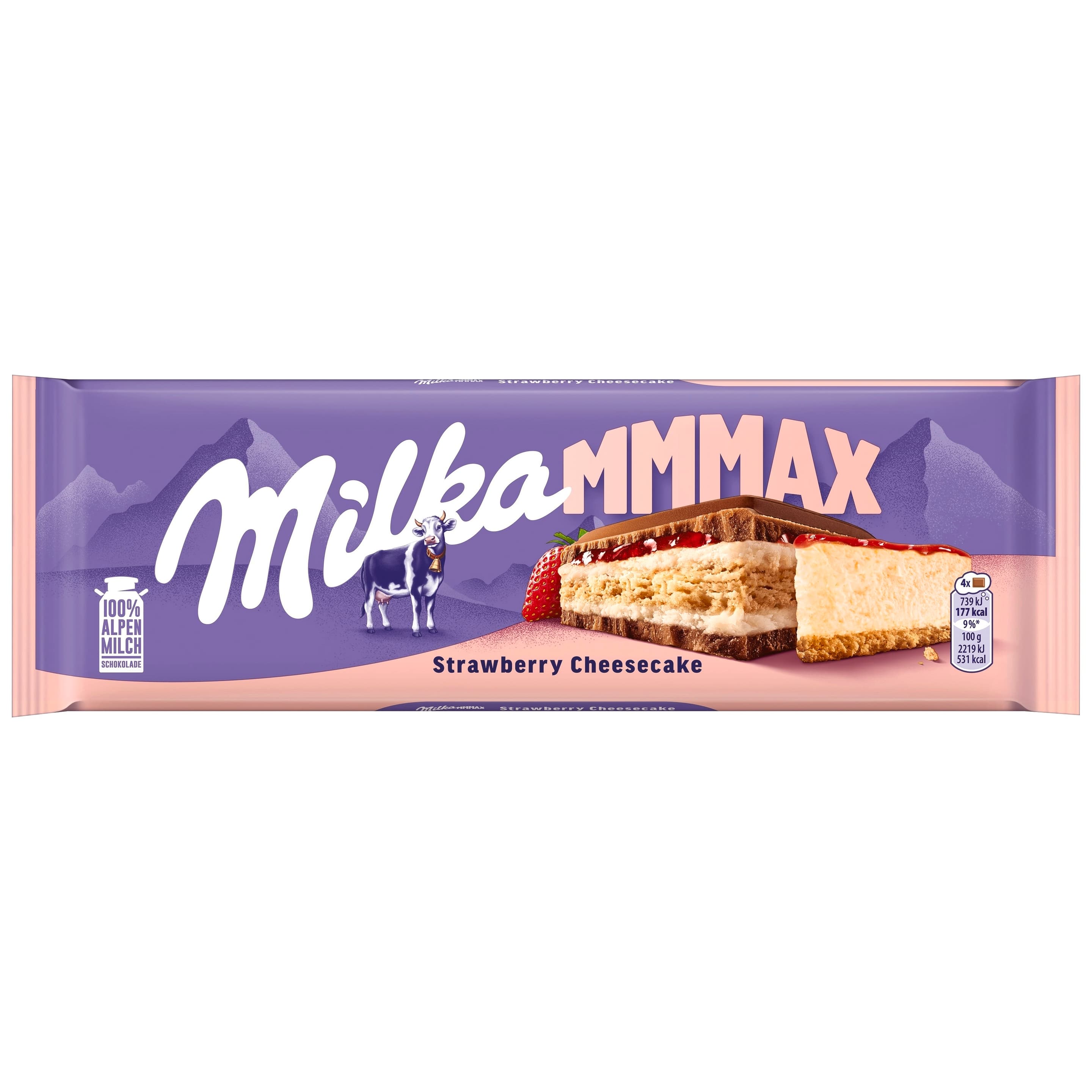 Milka Schokoladentafel Strawberry Cheesecake MMMAX
