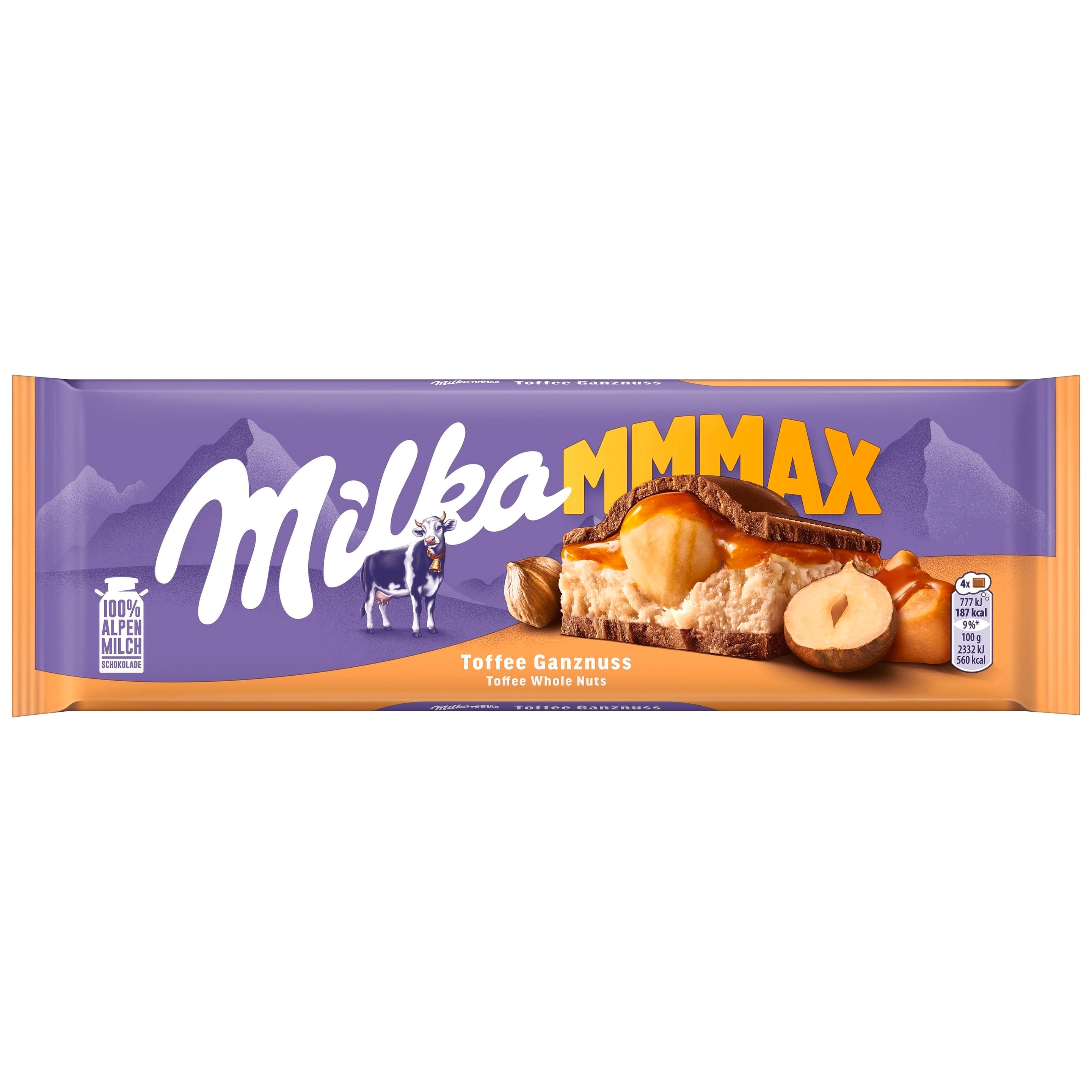 Milka Schokoladentafel Toffee Ganznuss MMMAX