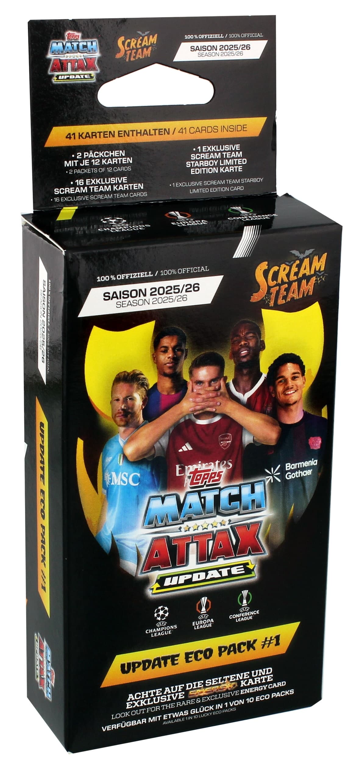 Topps UEFA Champions League 2025/26 – TC Update 1 Mega Multipack „Scream Team“