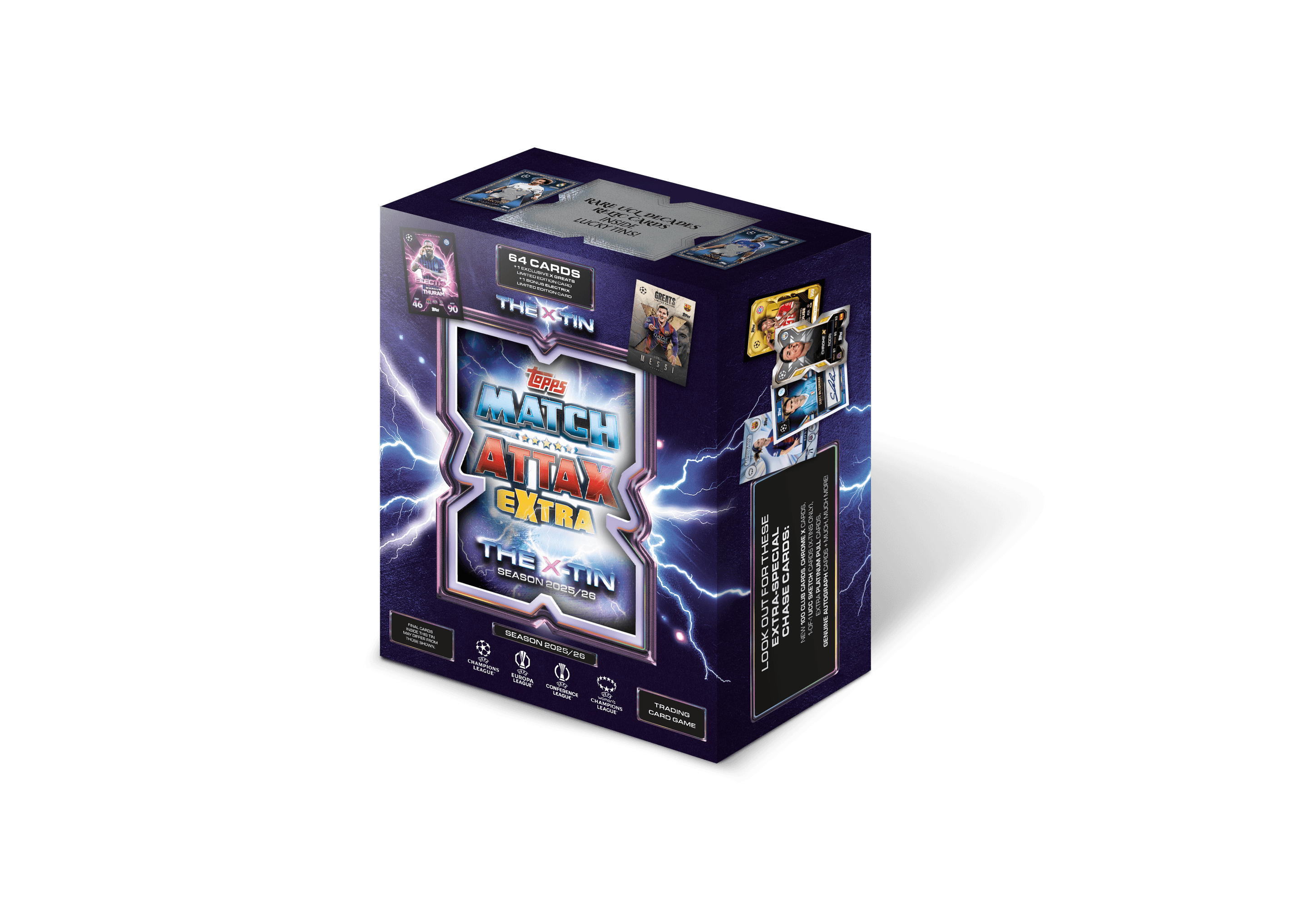 Topps Match Attax EXTRA 2025/26 UEFA Champions League X‑Tin mit 64 Karten & exklusiver Limited Edition