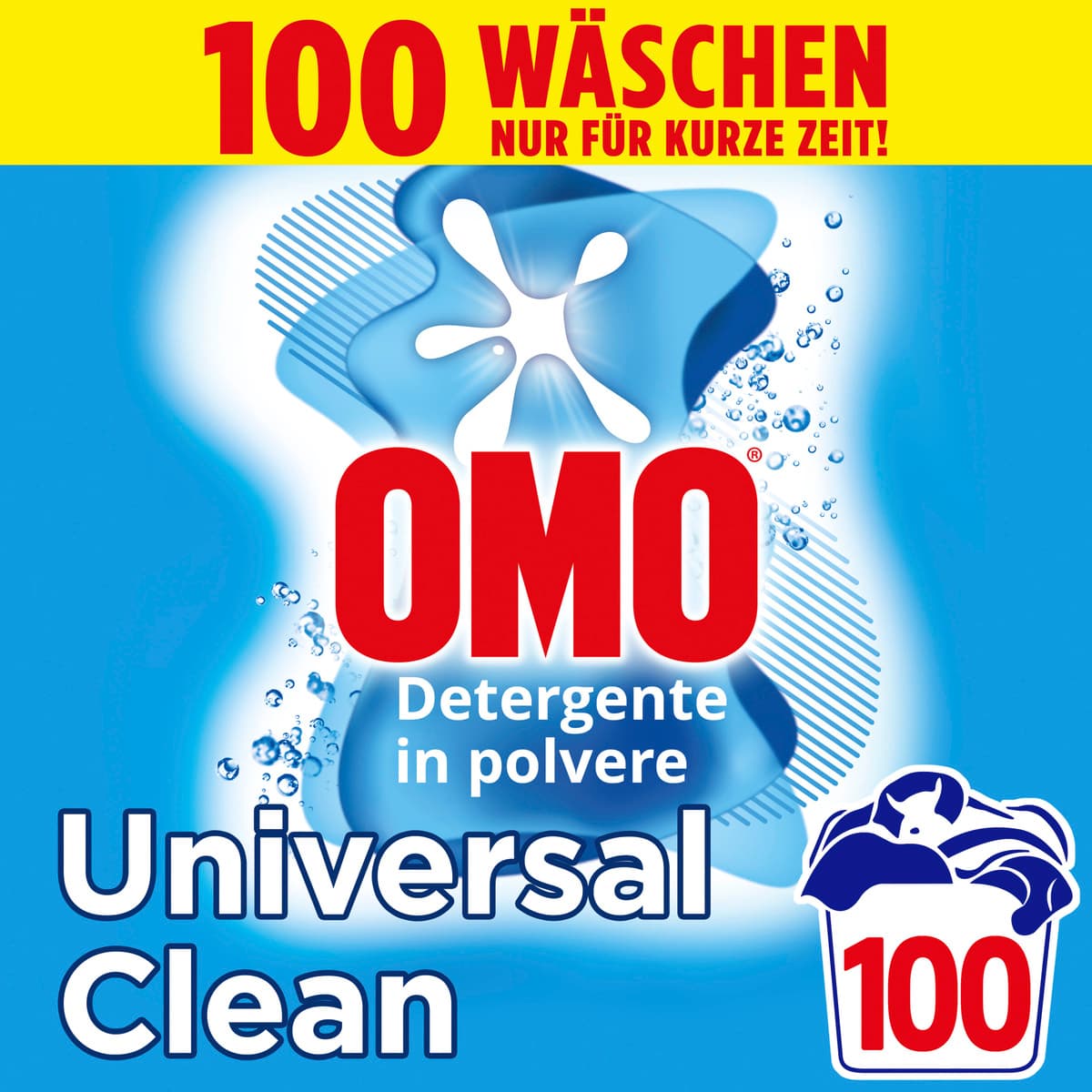 OMO Waschmittel Pulver Universal Clean 100 WL