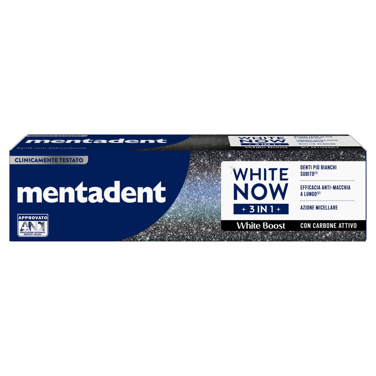 Mentadent Zahnpasta White Now 3 in 1 White Boost 75ml