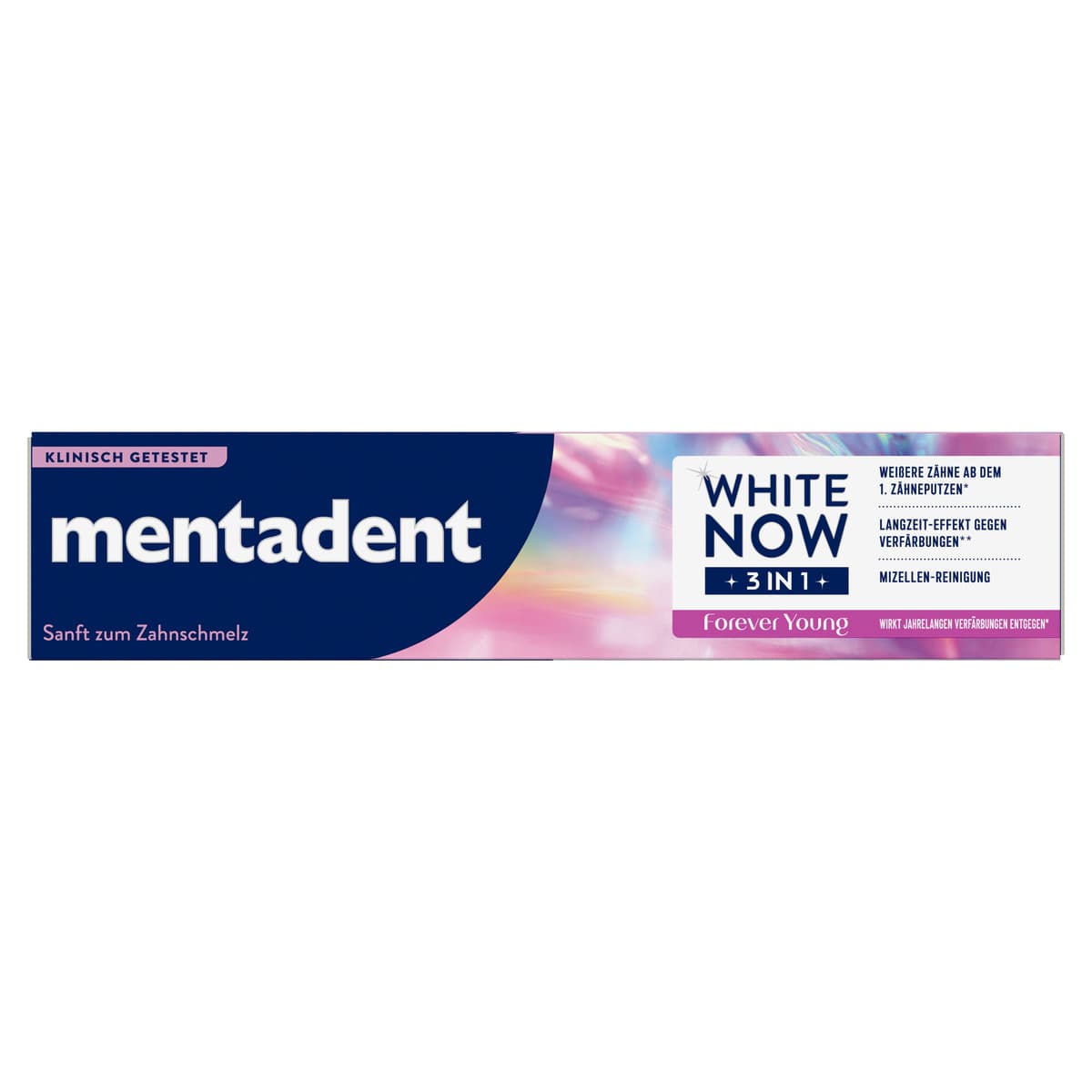 Mentadent Zahnpasta White Now 3 in 1 Forever Young 75ml