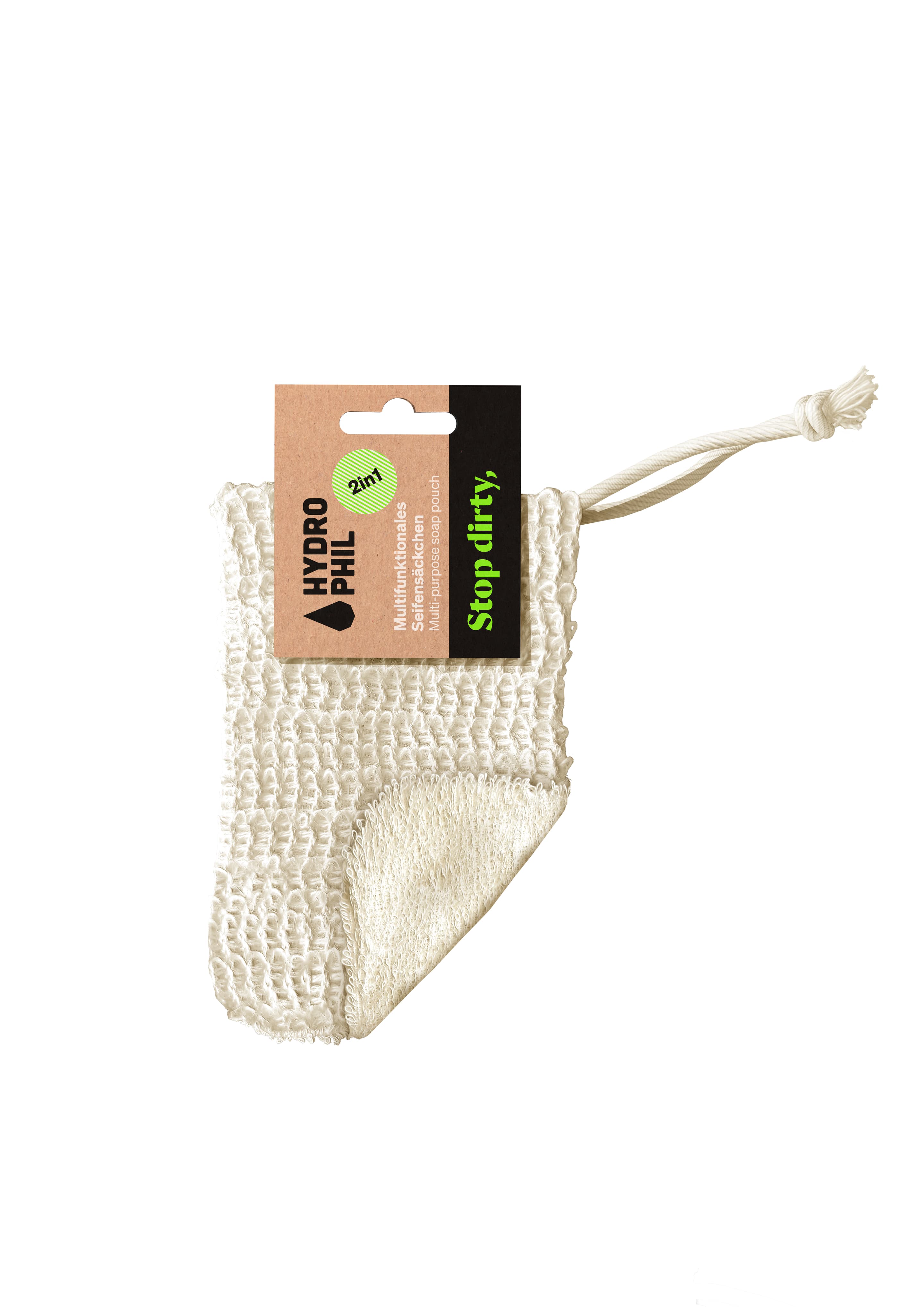 HYDROPHIL Seifensäckchen aus Sisal und Baumwolle