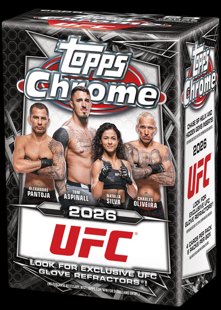 Topps Chrome UFC 2026 Value Box – MMA Sammelkarten Box mit exklusiven Refractors & Top Fighters