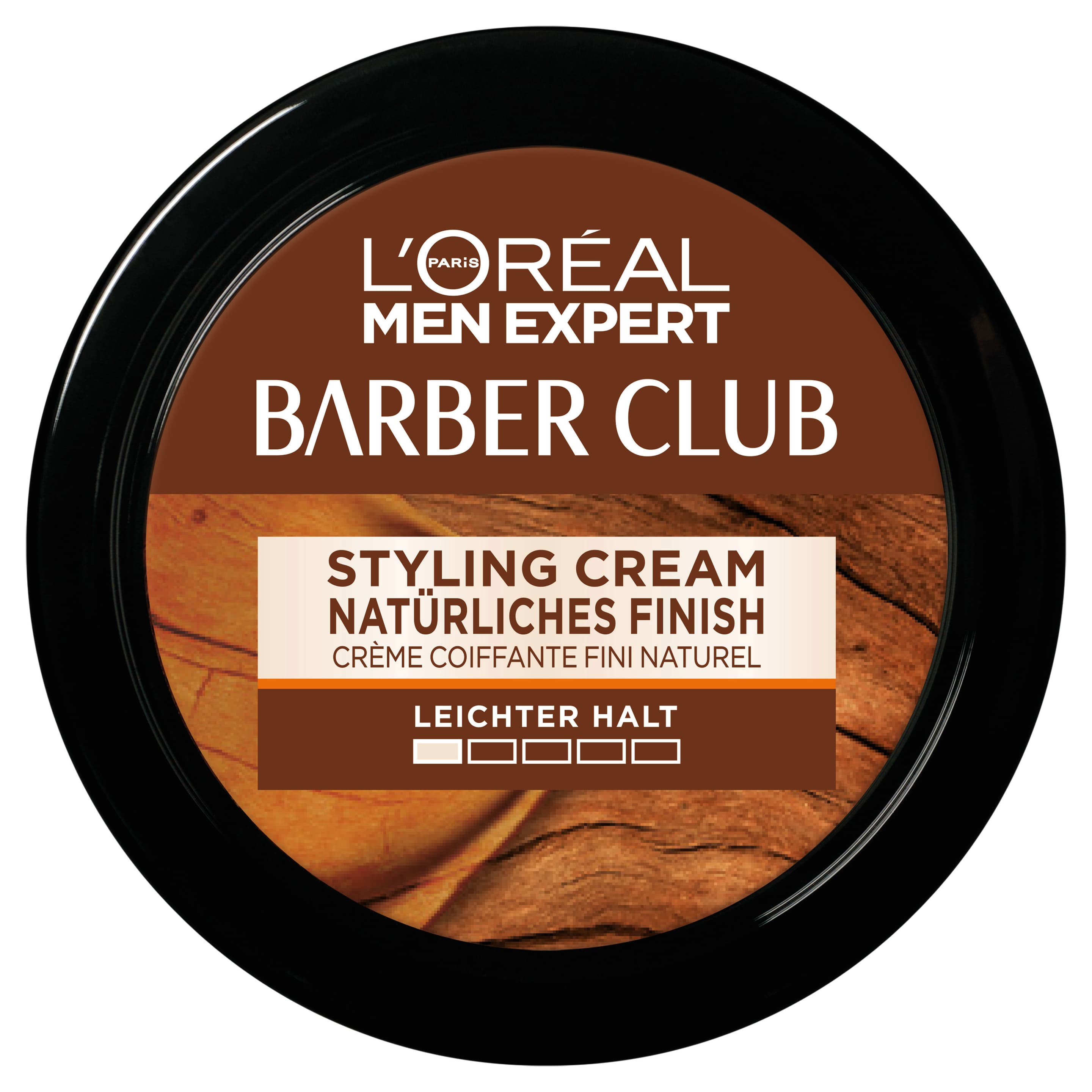L'oréal Men Expert Barber Club Bart und Haar Styling Pomade 75ml mit ätherischem Zedernholzöl