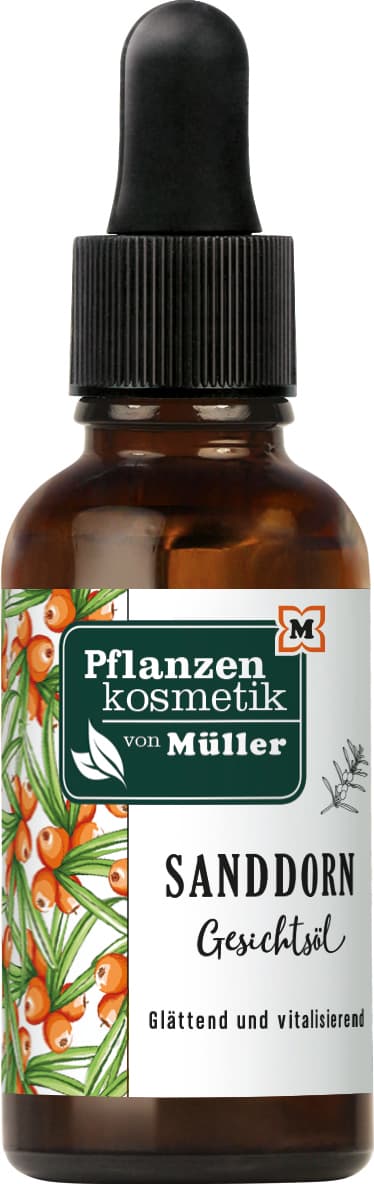 Pflanzenkosmetik von Müller Sanddorn-Gesichtsöl
