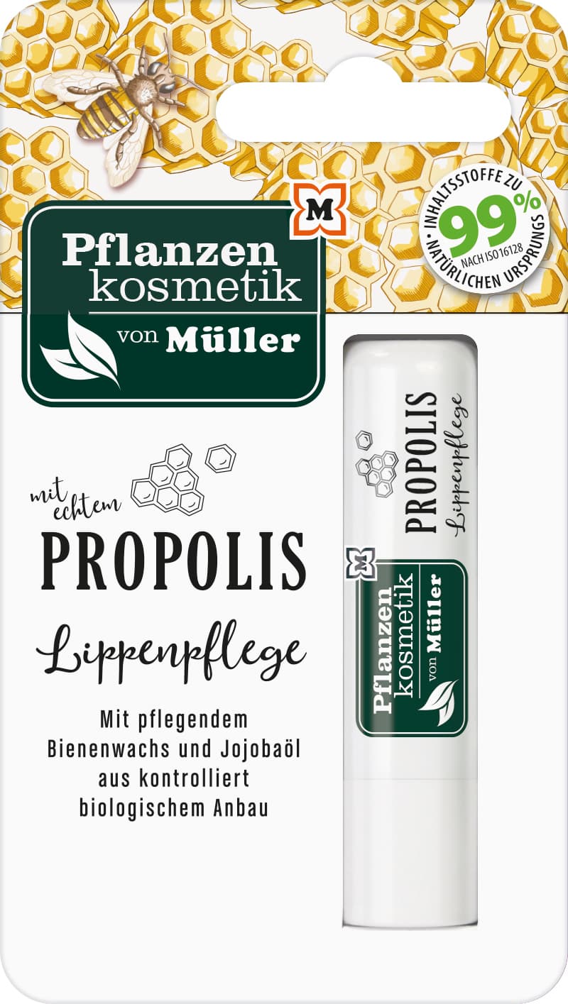 Pflanzenkosmetik von Müller Propolis Lippenbalsam