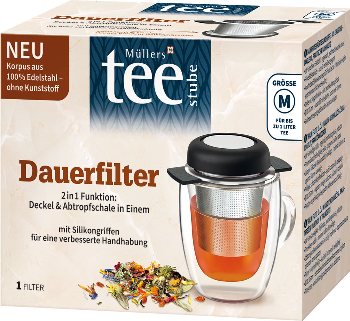 Müllers Teestube Wiederverwendbarer Dauerfilter